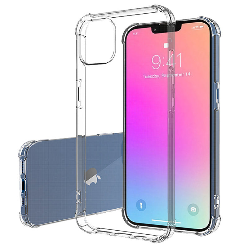 For iPhone 15 Plus Soft TPU Transparent Case Four Corners Shock Absorbing Phone Cover For iPhone 15 Plus Soft TPU Transparent Case Four Corners Shock Absorbing Phone Cover